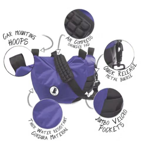 Focus Rat, Our next generation V3 Medium Professional Steady Saddle (Steady Bag) LILA