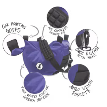 Focus Rat, Our next generation V3 Medium Professional Steady Saddle (Steady Bag) LILA