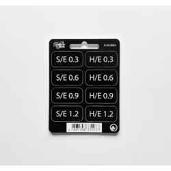 Forty One Thirty, Graduated Soft and Hard Edge - SE & HE Filter tabs 0.3 to 1.2 with velcro Black/White