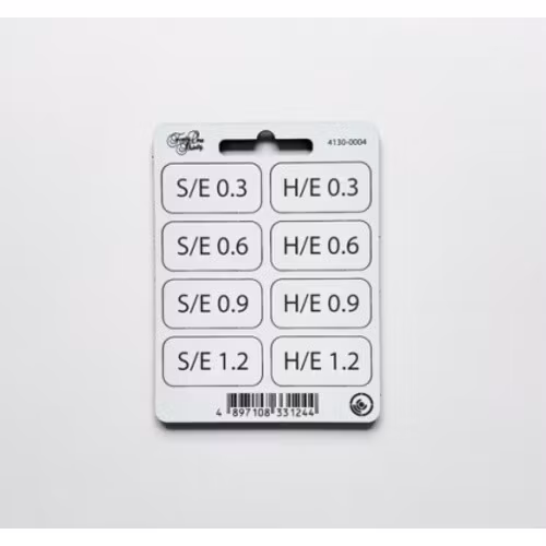 Forty One Thirty, Graduated Soft and Hard Edge - SE & HE Filter tabs 0.3 to 1.2 with velcro White