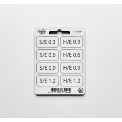 Forty One Thirty, Graduated Soft and Hard Edge - SE & HE Filter tabs 0.3 to 1.2 with velcro White