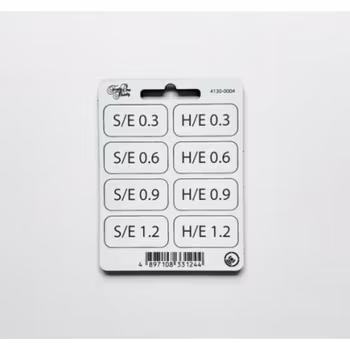 Forty One Thirty, Graduated Soft and Hard Edge - SE & HE Filter tabs 0.3 to 1.2 with velcro White