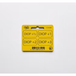 Forty One Thirty, Diopter Tags -DIOP 1/2 - 3 in with velcro Yellow/Black