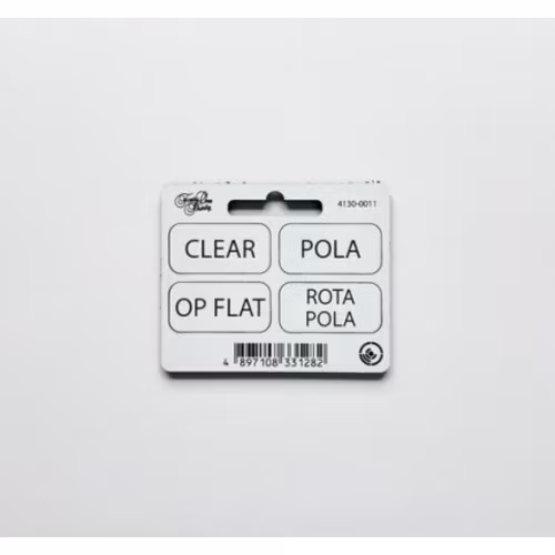 Forty One Thirty, General Tags, CLEAR, POLA, OP FLAT, ROTA POLA with velcro White/Black
