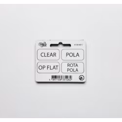 Forty One Thirty, General Tags, CLEAR, POLA, OP FLAT, ROTA POLA with velcro White/Black