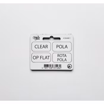 Forty One Thirty, General Tags, CLEAR, POLA, OP FLAT, ROTA POLA with velcro White/Black