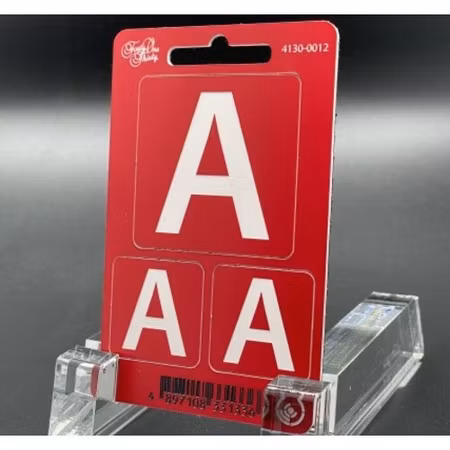 Forty One Thirty Camera ID's A 2x25 & 1x50mm with velcro Red/White