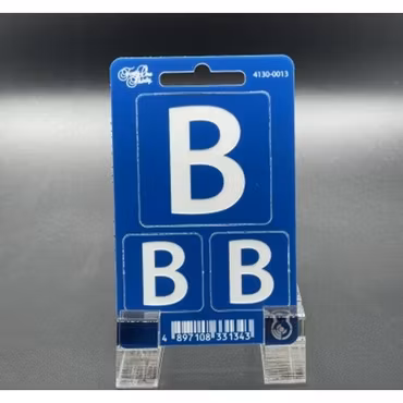 Camera ID''s B 2x25 & 1x50mm with velcro Blue/White