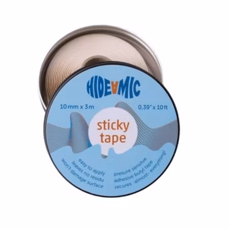 pressure sensitive Sticky Tape 3 meter x 12mm in black tin