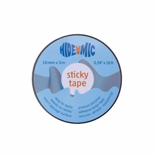 Hideamic Sticky Tape Tjep 3m x 12mm in black tin