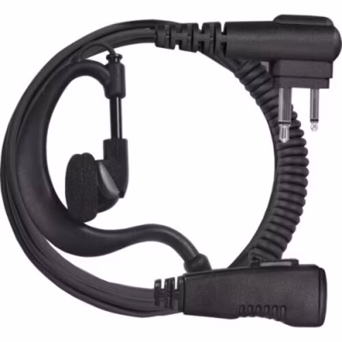 On Set Headsets G-Hook, Black for Motorola, G-shaped ear hook with double line PTT, Professional, discrete and comfortable, Flexible ear hanger, Clear sound with minimized external chatter.Introducing