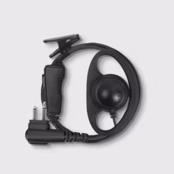 On Set Headsets D-Hook, Black for Motorola, D-shaped ear hook with double line PTT, Professional, discrete and comfortable, Flexible ear hanger, Clear sound with minimized external chatter.Introducing