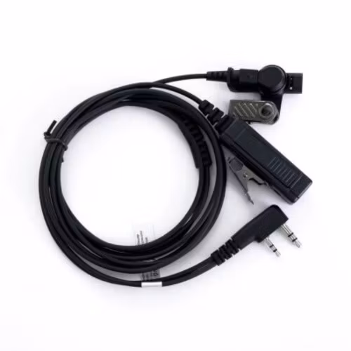 On Set Headsets D-Hook, Black for Kenwood, D-shaped ear hook with double line PTT, Professional, discrete and comfortable, Flexible ear hanger, Clear sound with minimized external chatter.Introducing