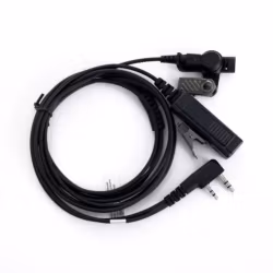 On Set Headsets D-Hook, Black for Kenwood, D-shaped ear hook with double line PTT, Professional, discrete and comfortable, Flexible ear hanger, Clear sound with minimized external chatter.Introducing