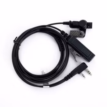 On Set Headsets D-Hook, Black for Kenwood, D-shaped ear hook with double line PTT, Professional, discrete and comfortable, Flexible ear hanger, Clear sound with minimized external chatter.Introducing