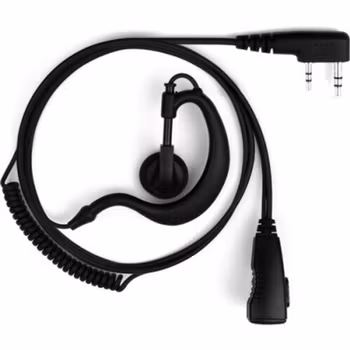 On Set Headsets G-Hook, Black for Kenwood, G-shaped ear hook with double line PTT, Professional, discrete and comfortable, Flexible ear hanger, Clear sound with minimized external chatter.Introducing