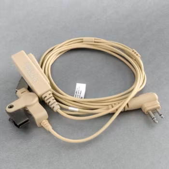 On Set Headsets Desert Tan for Motorola, Kevlar reinforced cable assembly, H2O resistant mic, Medical grade (hypoallergenic) silica. The FilmPro is a High Quality Walkie Talkie Headset. Built to take 