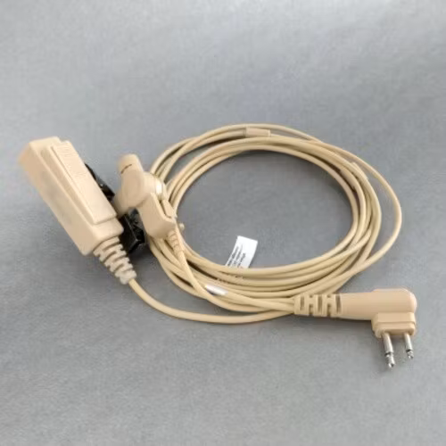 On Set Headsets Desert Tan for Motorola, Kevlar reinforced cable assembly, H2O resistant mic, Medical grade (hypoallergenic) silica. The FilmPro is a High Quality Walkie Talkie Headset. Built to take 