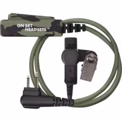 On Set Headsets Camo for Motorola, Basic model, The Shorty is perfect for those who are always on the move, and need a more compact option for their walkie-talkie communication. It’s lightweight, easy
