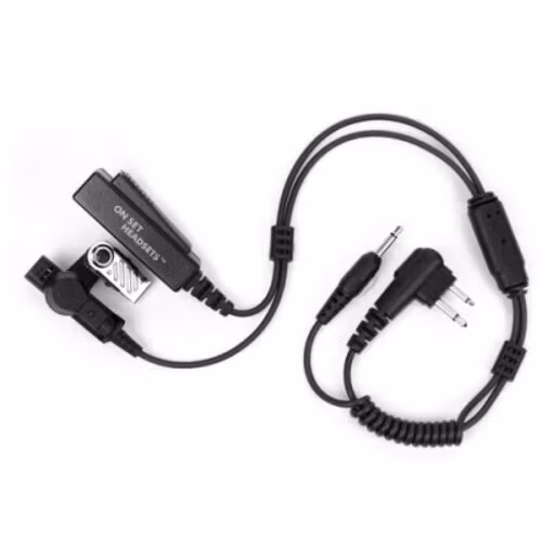 On Set Headsets Black for Motorola, Made with Kevlar reinforced wiring and backed by a Lifetime Warranty, the FilmPro X Shorty Headset is built to withstand the rigors of a film set. But it’s not just