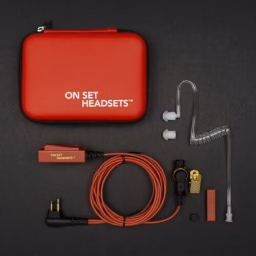 On Set Headsets RED Dragon, For Motorola, The FilmPro X, the ultimate communication solution for film professionals who need to wear double comms on set. This revolutionary headset connects to both a