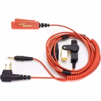 On Set Headsets RED, For Motorola,  The Elite Series is built to last with Kevlar reinforced wiring and comes with a Lifetime Warranty, showing our confidence in the quality and durability of our prod