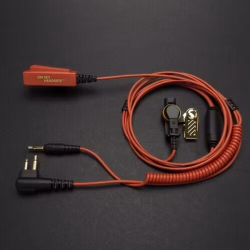 On Set Headsets RED, For Motorola,  The Elite Series is built to last with Kevlar reinforced wiring and comes with a Lifetime Warranty, showing our confidence in the quality and durability of our prod