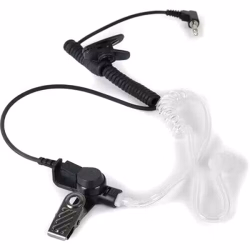 On Set Headsets Black, 1-PIN LISTEN ONLY, Listen Only Acoustic Tube Earpiece 1-Pin Radio Headset with 3.5mm plugAdjusts to fit either the left or right ear.Listen only device.Easy to carry and simple