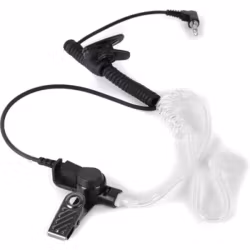 On Set Headsets Black, 1-PIN LISTEN ONLY, Listen Only Acoustic Tube Earpiece 1-Pin Radio Headset with 3.5mm plugAdjusts to fit either the left or right ear.Listen only device.Easy to carry and simple