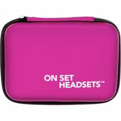 On Set Headsets TRAVEL CASE - PURPLE, The On Set Headsets Travel Case is the perfect solution for protecting your investment while on the move. This high-quality case is specifically designed to fit a