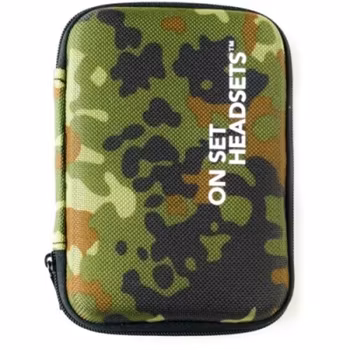 On Set Headsets TRAVEL CASE - GREEN CAMO, The On Set Headsets Travel Case is the perfect solution for protecting your investment while on the move. This high-quality case is specifically designed to f