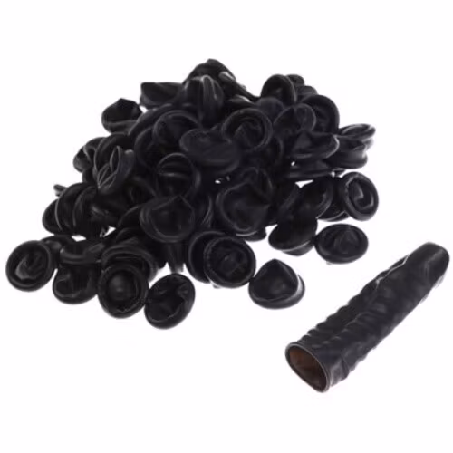 On Set Headsets MICROPHONE COVERS - BLACK - 10 PACK