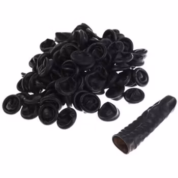 On Set Headsets MICROPHONE COVERS - BLACK - 10 PACK