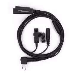 On Set Headsets Introducing the On Set Headsets FilmPro Y for Motorola – a revolutionary leap forward in walkie talkie accessories. Boasting the same robust features as our standard FilmPro Surveillan