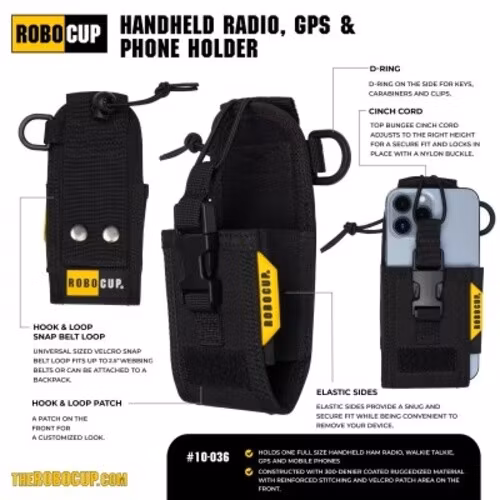 Handheld Radio, GPS & Phone Holder