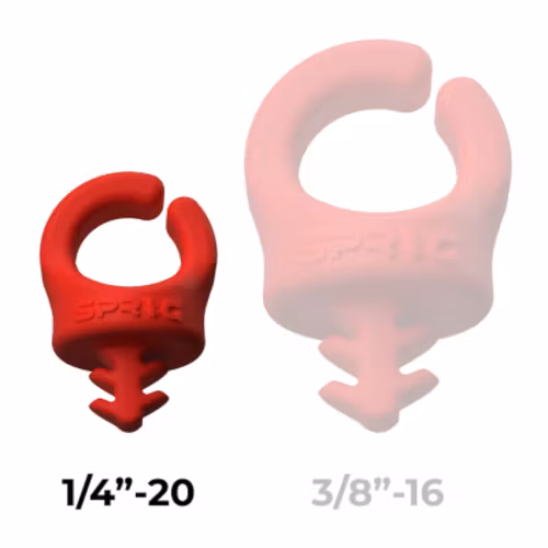 Red 1/4?-20, 6-Pack