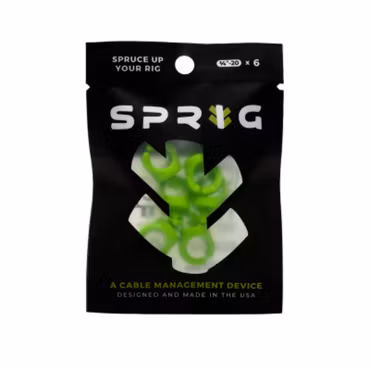 Green 1/4?-20, 6-Pack