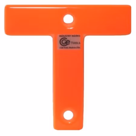 CGE Tools Industry Mark T- Fluorescent Orange