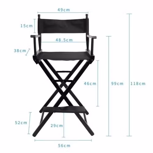Tall Wooden Director Chair