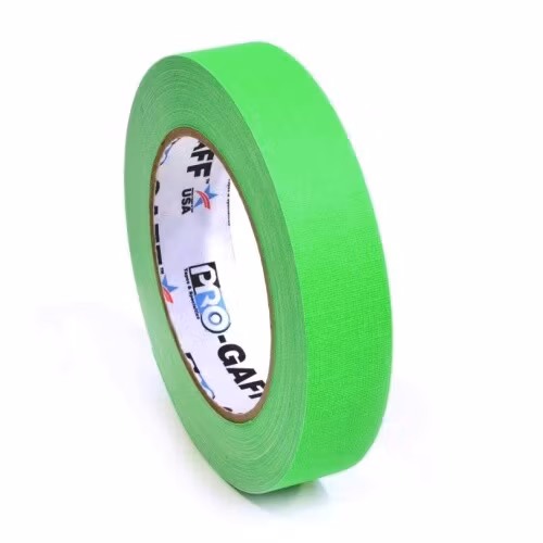 Pro Gaff 24mm x 22,8m Cloth Tape Fluorescent Green