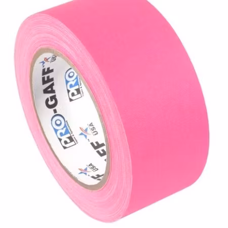 Rosa, Pro Gaff 48mm x 22,8m Cloth Tape Fluorescent Pink Pro Tapes