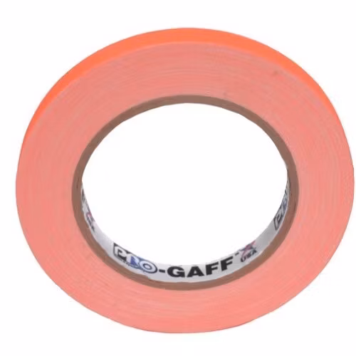 Pro Gaff 12mm x 22,8m Cloth Tape Fluorescent Orange