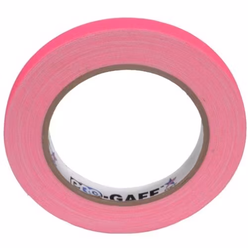 Pro Gaff 12mm x 22,8m Cloth Tape Fluorescent Pink
