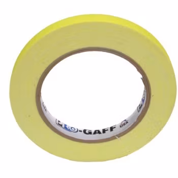 Pro Gaff 12mm x 22,8m Cloth Tape Fluorescent Yellow