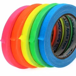 Pro Gaff Spike stack 12mm x 18m Cloth Tape 5 Fluorescent colors