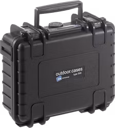 B&W Outdoor Case Type 500 Svart (m. skumplast)