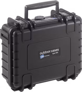 B&W Outdoor Case Type 500 Svart (m. skumplast)