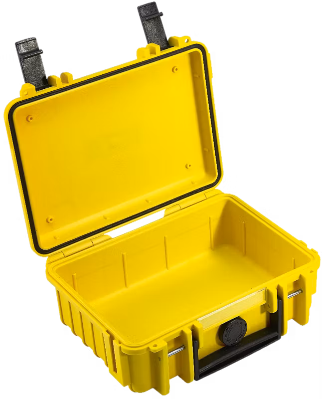 B&W Outdoor Case Type 500 Gul (utan inredning)