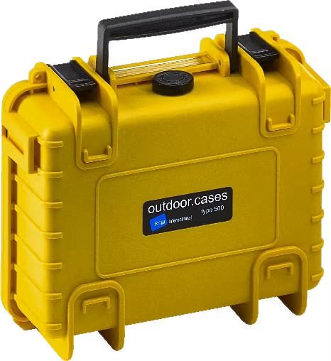 B&W Outdoor Cases Type 500 Gul (m. skumplast)