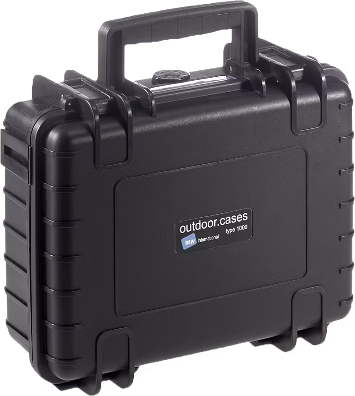 B&W Outdoor Cases Type 1000 Svart (m. skumplast)